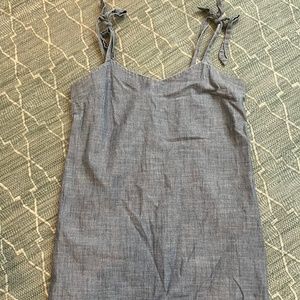 J.crew chambray tie dress (M)